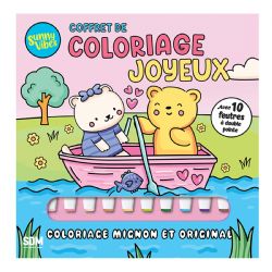 COLORIAGES MIGNONS ET ORIGINAUX (COSY COLO) - COFFRET DE COLORIAGE JOYEUX AVEC CRAYONS - SAM JAYNE (LIVRE DE COLORIAGE)